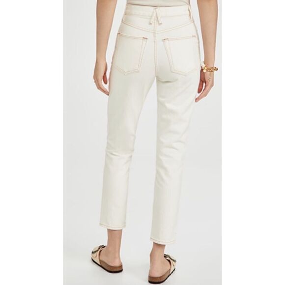 SLVRLAKE Beatnik Ankle Jeans Ivory - Picture 3 of 11